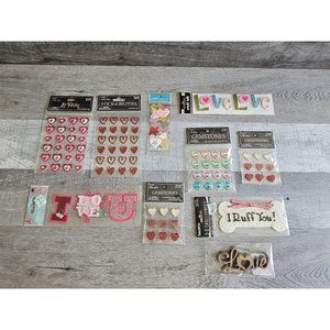Sticker Lot - Valentine's Day Love Vday Scrapbooking 3D Stickers Jolee's #10